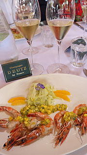 Bayrische Garnele / Mango-Fenchelsalat / Koriander Salat (©Foto: Martin Schmitz)